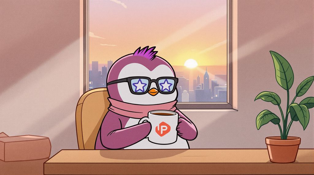 lilpudgy#2284 with a morning coffee and with abstract logo cup