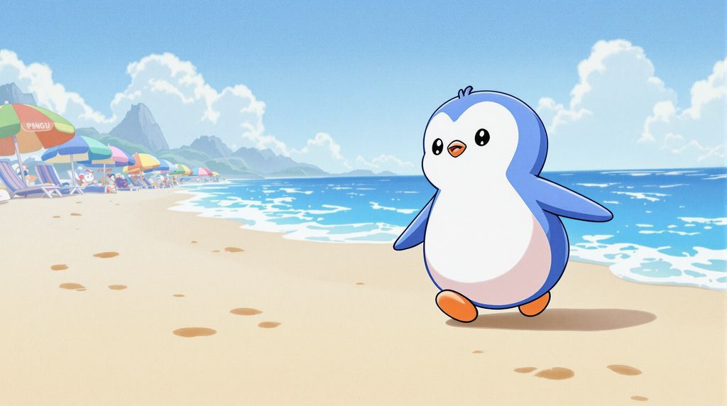 Penguin at the Beach