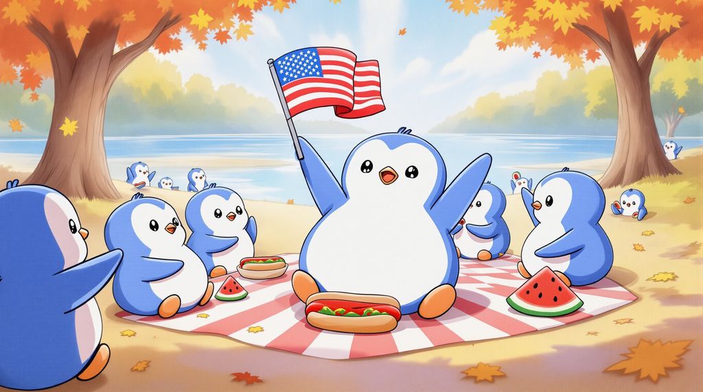 create a happy American Labor Day scene